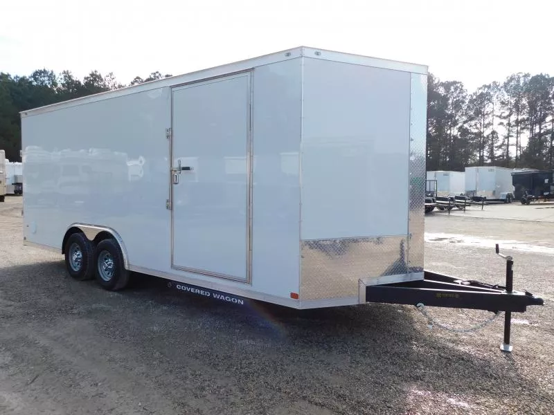 2026 Covered Wagon Trailers Gold Series 8.5x20 Vnose with 7' Inside 5.2k axles Car / Racing Trailer
