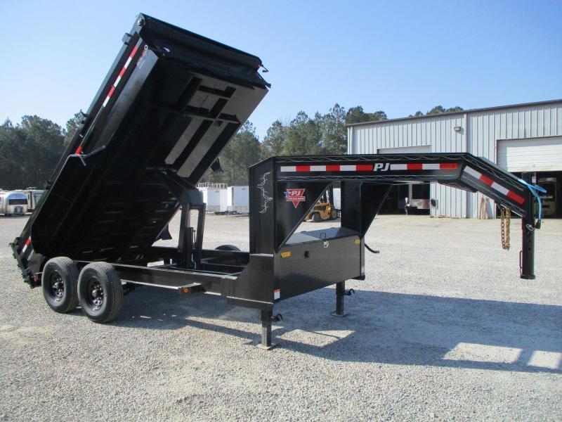 2021 PJ Trailers DL 14 x 83 Low Pro Gooseneck Dump Trailer with Tarp 2021 PJ Trailers DL 14 x 83 Low Pro Gooseneck Dump Trailer with Tarp