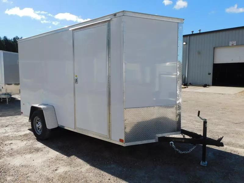 2026 Covered Wagon Trailers Gold Series 6x12 Vnose with Ramp Door Cargo / Enclosed Trailer
