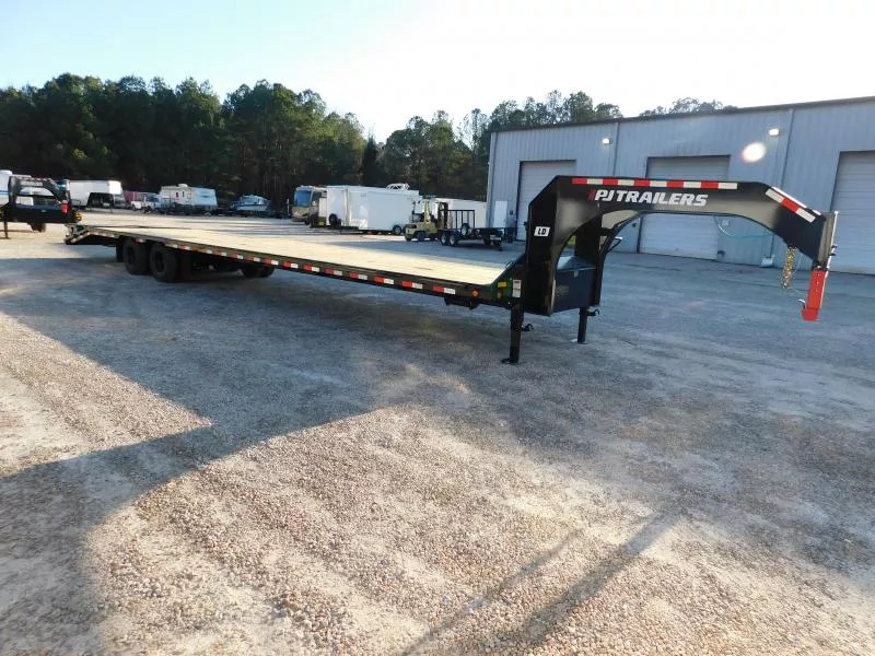 2026 PJ Trailers LD 35+5 Dual Tandem Gooseneck with 10k Axles and Monster Ramps Equipment Trailer