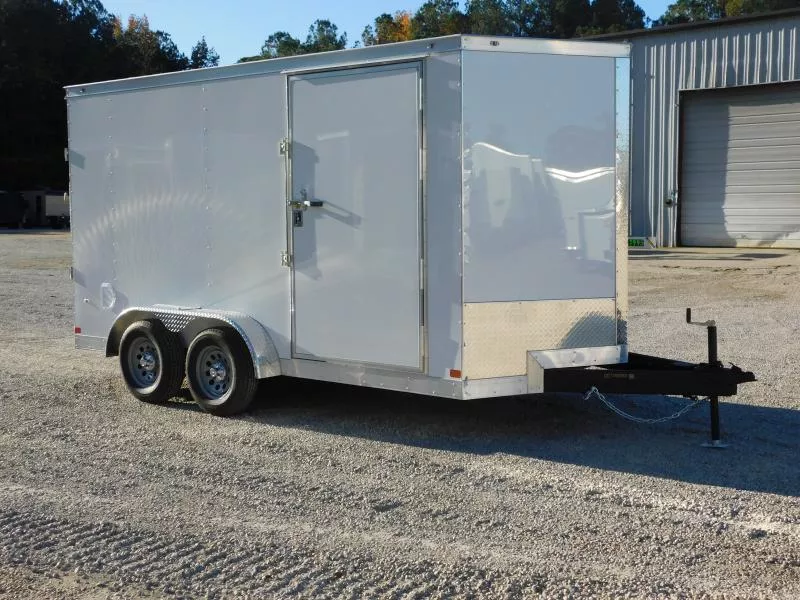 2026 Covered Wagon Trailers Gold Series 7x14 Vnose  with 7' Inside and Extras Cargo / Enclosed Trailer
