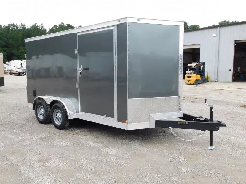 2025 Covered Wagon Trailers Gold Series 7x14 Vnose  with Ramp Door Cargo / Enclosed Trailer