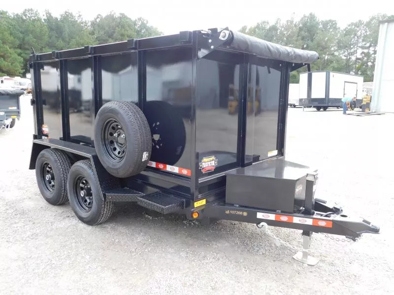 2026 Covered Wagon Trailers Prospector 5x10 with 48" Sides Dump Trailer