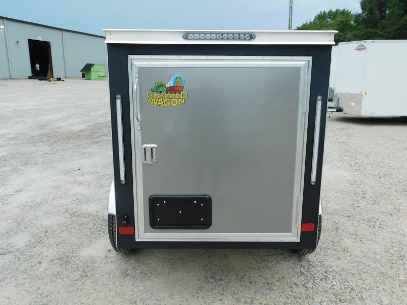 2024 Covered Wagon Trailers Gold Series 4x6 Vnose Cargo / Enclosed
