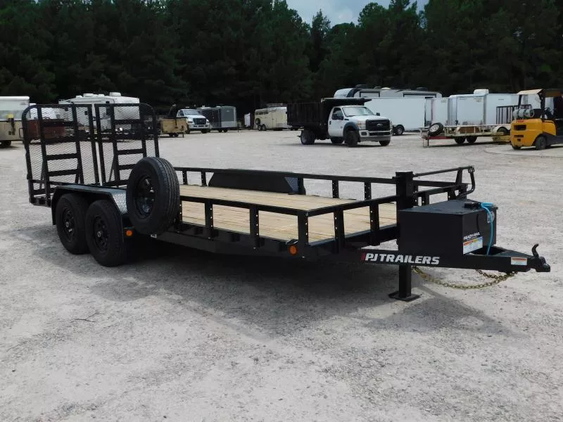 2026 PJ Trailers  83"x18' UL  with 5200lb Axles Heavy Duty Gate  Utility Trailer