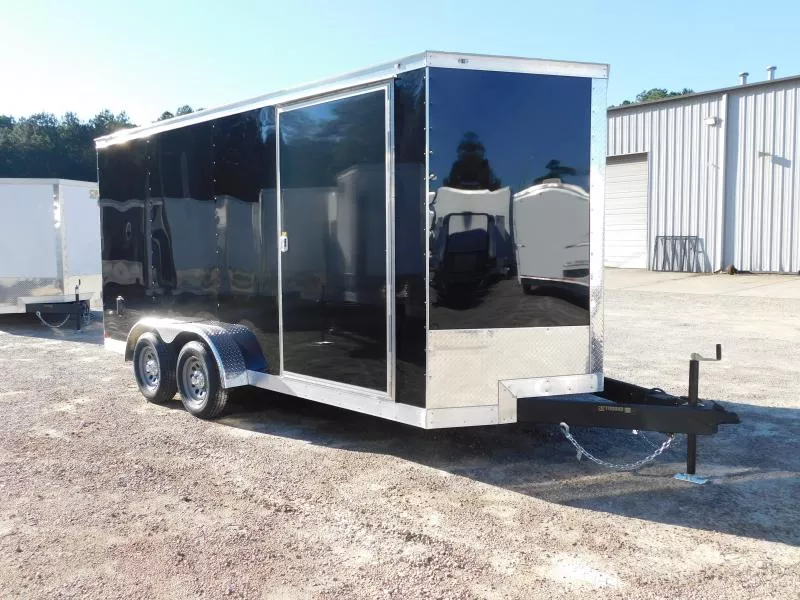 2026 Covered Wagon Trailers Gold Series 7x16 Vnose with Ramp Door 7' Inside Cargo / Enclosed Trailer