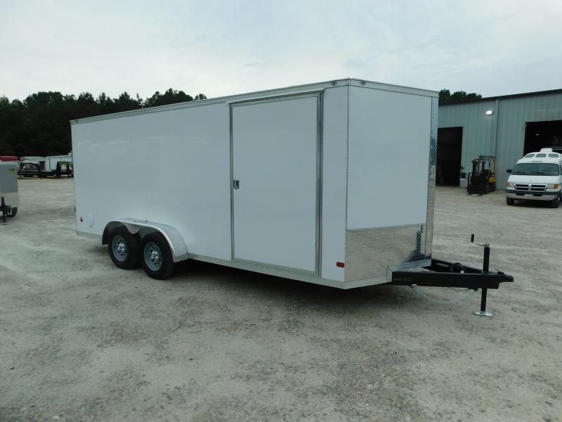 2024 Covered Wagon Trailers Gold Series 7x18 Vnose with Ramp Door Cargo