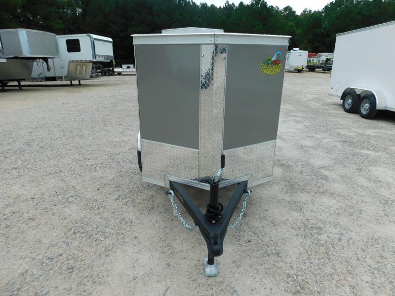 2024 Covered Wagon Trailers Gold Series 4x6 Vnose Cargo / Enclosed