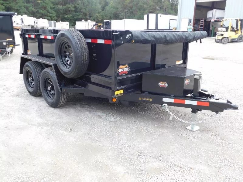 2026 Covered Wagon Trailers Prospector 6x10 with Tarp Dump Trailer