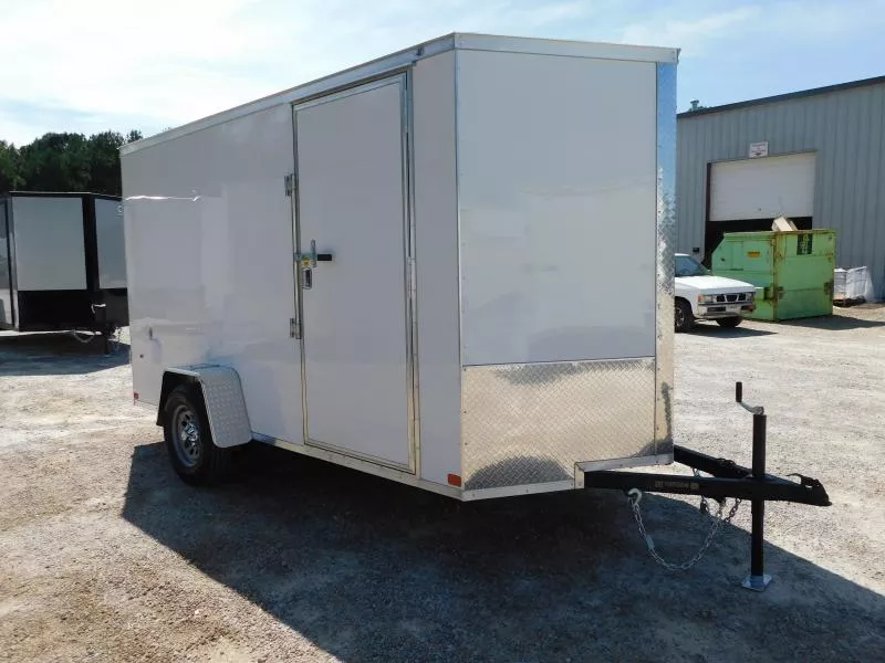  2026 Covered Wagon Gold Series 6x12 Vnose  with Double Rear Doors Cargo / Enclosed Trailer