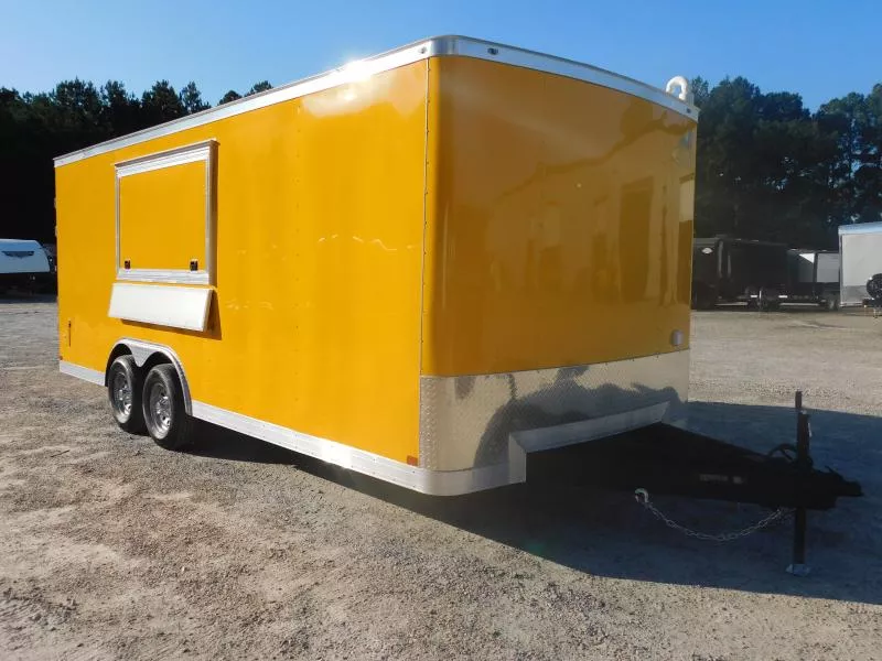 2026 Covered Wagon Trailers  8.5X20 with Hood Loaded  Vending / Concession Trailer