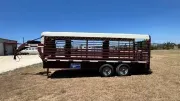 2015 Gooseneck 6'8 x 20 Livestock Trailer