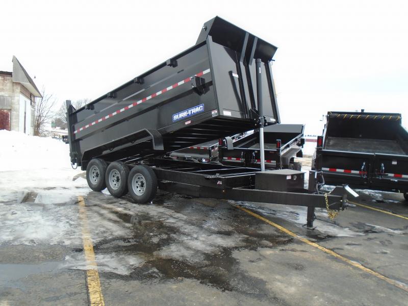 2022 Sure-Trac 82 IN x 16 HD Low Profile Tri-Axle Dump Trailer w/ 4 Ft. Sides 21K Telescopic 2022 Sure-Trac 82 IN x 16 HD Low Profile Tri-Axle Dump Trailer w/ 4 Ft. Sides 21K Telescopic