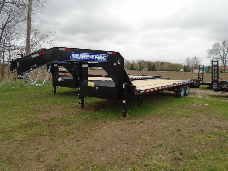 2022 Sure-Trac 8.5 x 20+5 Heavy Duty Low Profile Gooseneck Beavertail Deckover Trailer 15K 2022 Sure-Trac 8.5 x 20+5 Heavy Duty Low Profile Gooseneck Beavertail Deckover Trailer 15K