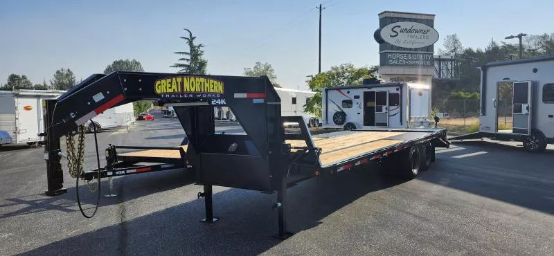 2025 Great Northern Trailer Works GN 25' LOW PRO 24K Equipment Trailer