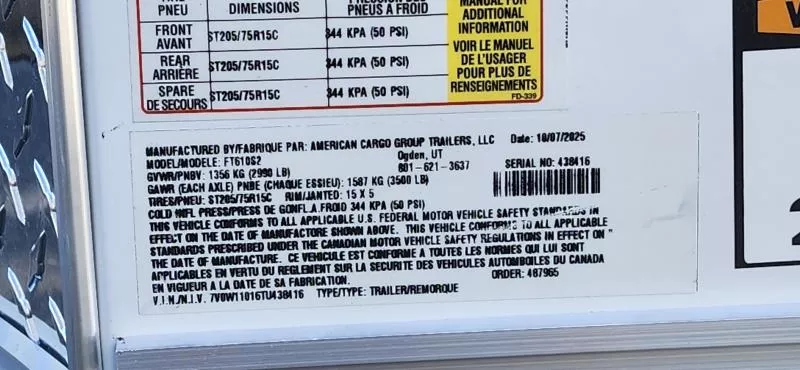 new Cargo (Enclosed) Trailers Wells Cargo  for sale, in Auburn, CA Thumbnail 10