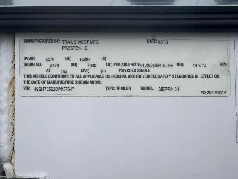 used Horse Trailers Trails West  for sale, in Auburn, CA Thumbnail 8