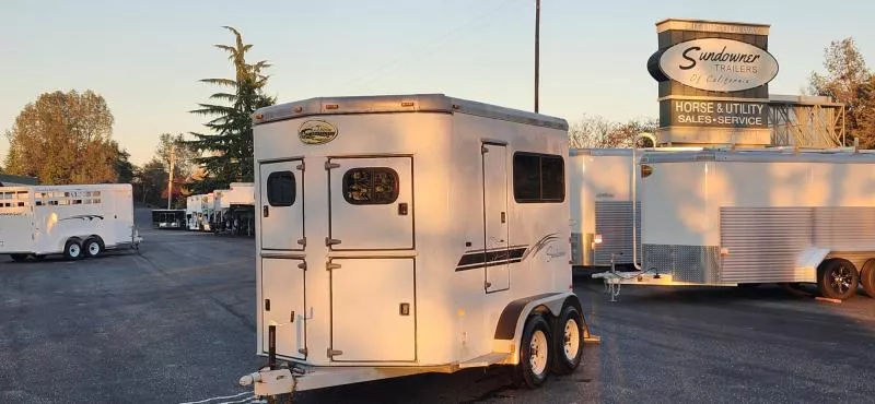 2002 Sundowner Trailers BP 2H 707 Horse Trailer