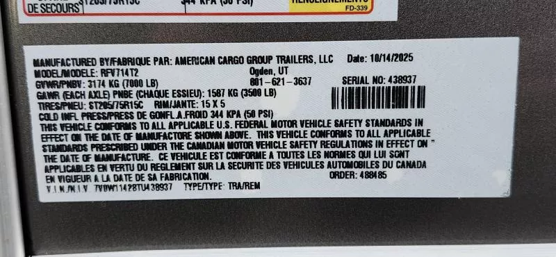new Cargo (Enclosed) Trailers Wells Cargo  for sale, in Auburn, CA Thumbnail 11