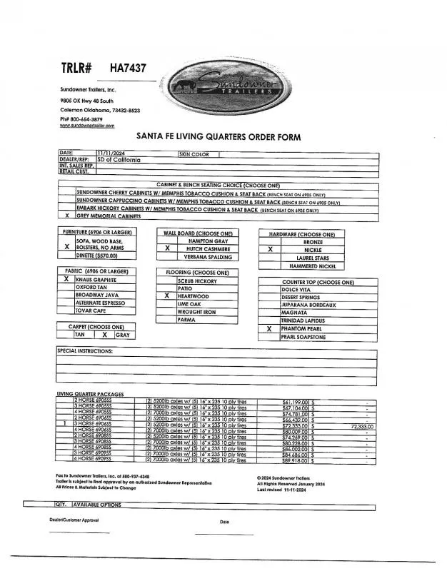 new Horse Trailers Sundowner Trailers  for sale, in Auburn, CA Thumbnail 20