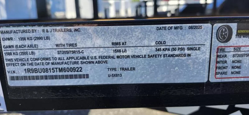 new Utility Trailers R & J Trailers Inc  for sale, in Auburn, CA Thumbnail 7