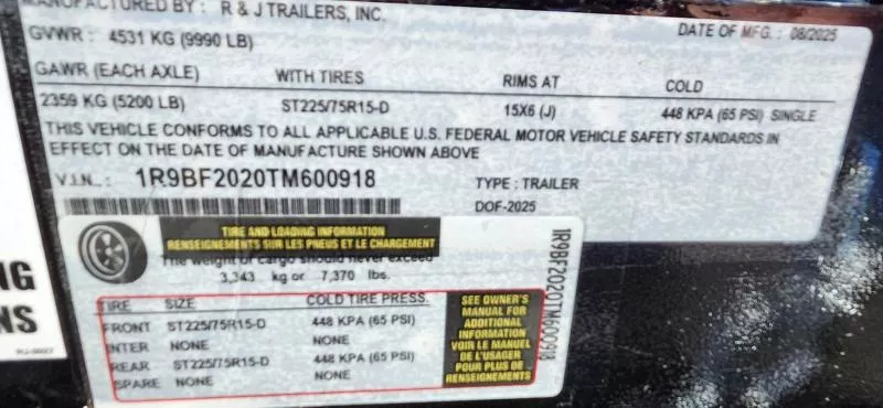new Utility Trailers R & J Trailers Inc  for sale, in Auburn, CA Thumbnail 8