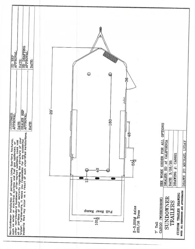 new Cargo (Enclosed) Trailers Sundowner Trailers  for sale, in Auburn, CA Thumbnail 3