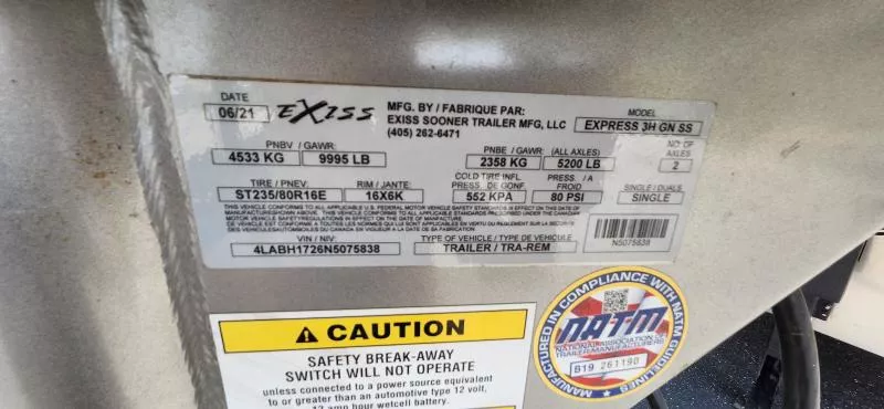 used Horse Trailers Exiss Trailers  for sale, in Auburn, CA Thumbnail 21