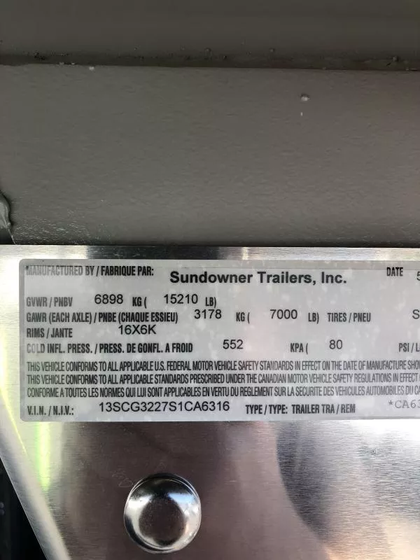 new Cargo (Enclosed) Trailers Sundowner Trailers  for sale, in Auburn, CA Thumbnail 3
