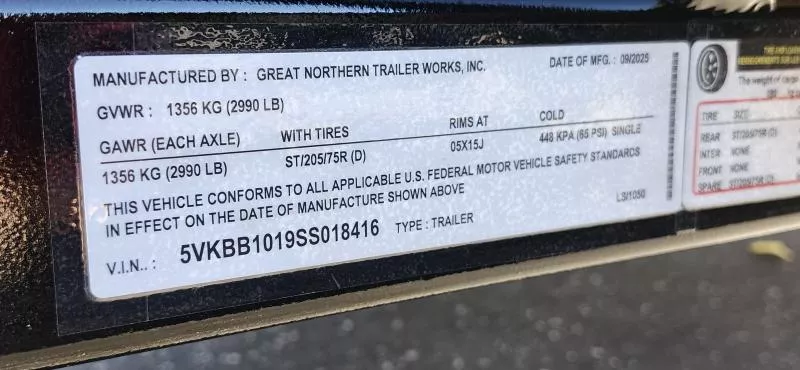 new Utility Trailers Great Northern Trailer Works  for sale, in Auburn, CA Thumbnail 8
