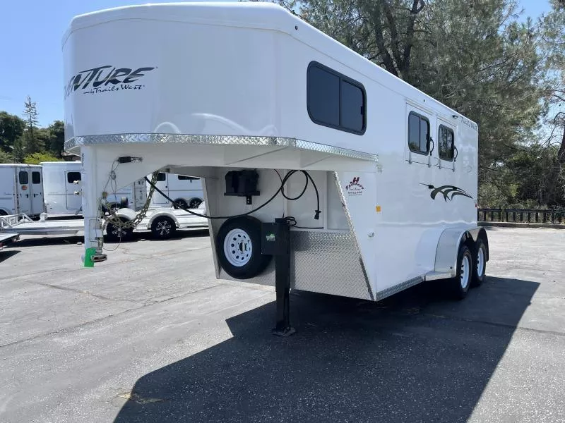 2023 Trails West GN 2H Adventure MX Horse Trailer