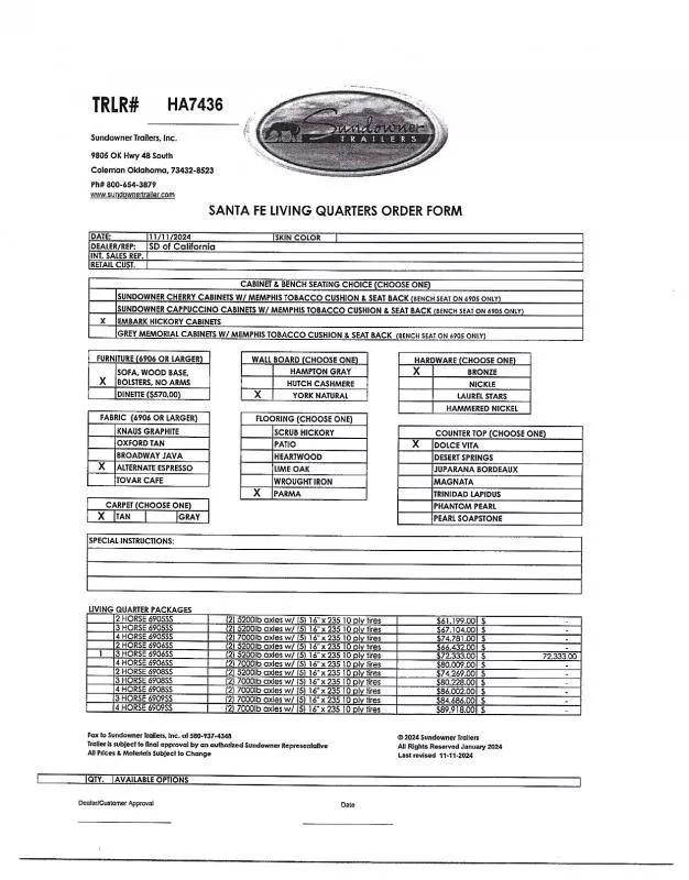 new Horse Trailers Sundowner Trailers  for sale, in Auburn, CA Thumbnail 19
