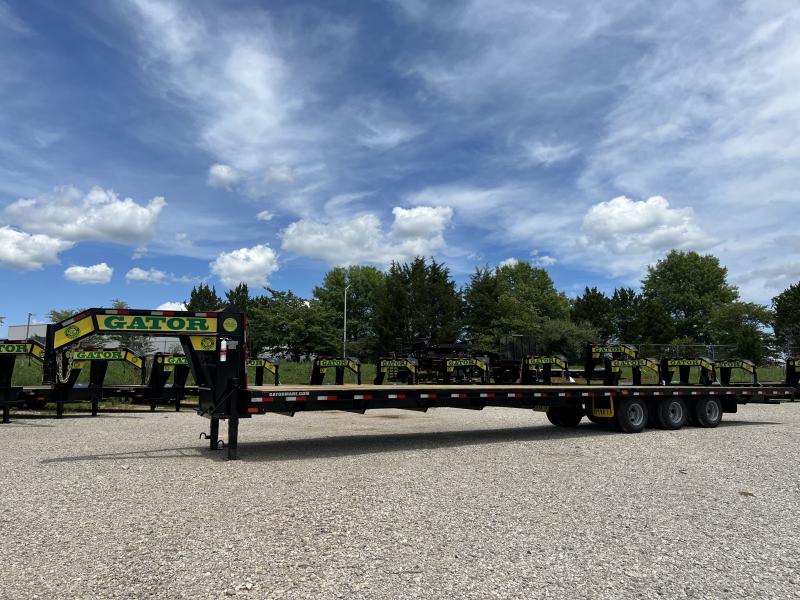 40foot Flat Deck Elite Gooseneck 30K GVWR triple axle Gatomade Trailer