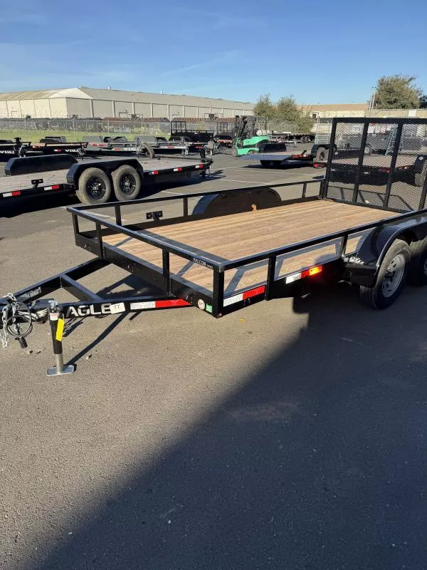 2026 Eagle Trailer 7 ' x 14 ' Tandem Axle Angle Fender High Rail 7k