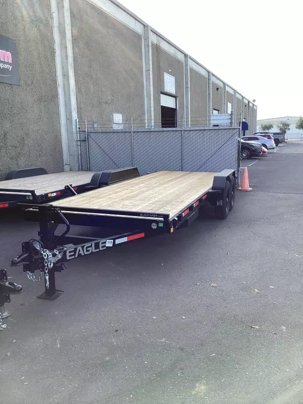 2026 Eagle 7' x 20' Heavy Duty Blackhawk 14K Tandem Axle Flatbed Trailer