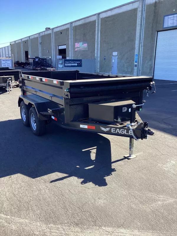 2026 Eagle 6' x 10' x 24"	Super Heavy Duty Raptor Low Profile 10K Tandem Axle Dump Trailer