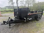 2026 Sure-trac Trailers 7x16 14000 GVW * TELE HOIST * ADJUSTABLE COUPLER * TARP KIT *