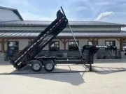 2027 Sure-Trac 7x16' Gooseneck Pro Series I-Beam Dump Trailer 22000# GVW ST-BTL8216-220G
