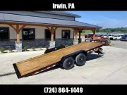 2026 H&H 7x20' Power Tilt Car Trailer 9990# GVW H-EX20-100-DEL