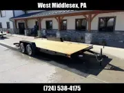 2026 AMO 7x18' Wood Deck Car Trailer 7000# GVW AFB18BBXWRD