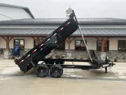 2026 H&H 7x12' Telescopic I-Beam Dump Trailer 14000# GVW H-DBIT12-140