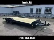 2026 Hillcrest Trailers 7x20' Wood Deck Car Hauler Trailer 9990# GVW 10182SC
