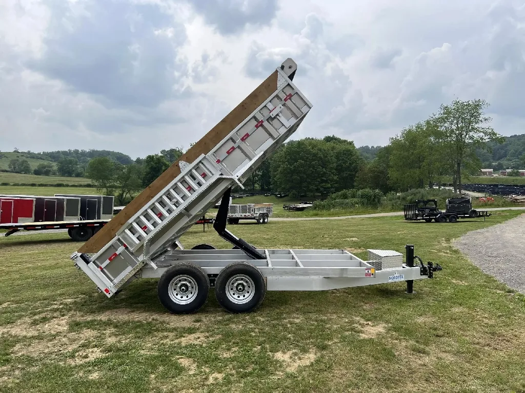 2027 Nordtek Trailers 7x14' Aluminum Dump Trailer 16000# GVW DMP-HD-2SA16K-BP-82x14