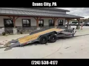 2026 RawMaxx G7X20BP14K 7x20' Gravity Tilt Equipment Trailer 14000# GVW