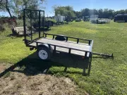 2022 Carry-On USED 5x8' Single Axle Utility Landscape Trailer 2000# GVW