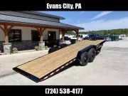 2026 H&H 7x22' Power Tilt Car Hauler Trailer 14000# GVW H-EX22-140