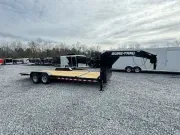 2024 Sure-Trac 7x22' Gooseneck Pro Series I-Beam Gravity Tilt Equipment Trailer 22000# GVW ST-BTE821