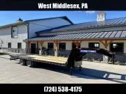 2026 Sure-Trac 102x25' Gooseneck Beavertail Deckover Trailer 25990# GVW ST-HDO10225-259G