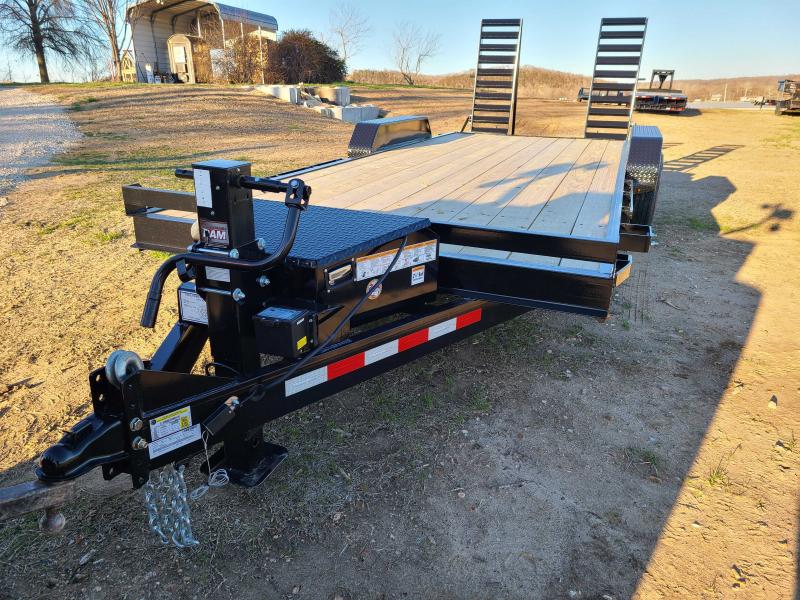 2023 Trailerman 83 x 18+2 Contractor Special, 14k, fork carriers, 10-ply tires, steel dovetail, spring loaded ramps #637
