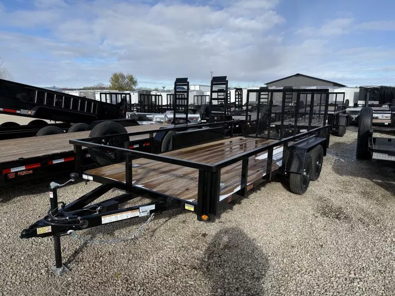 2026 Quality Steel And Aluminum 82x16 Utility  ATV Trailer